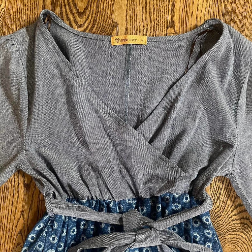 Handmade shweshwe tiered dress